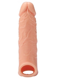 Телесная насадка EXTENDER WITH BALL STRAP 6.5 - 17 см. - Dream Toys - в Ачинске купить с доставкой