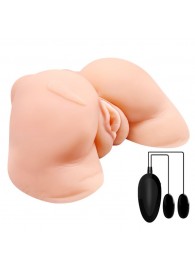 Телесная вибровагина Julie с 2 рабочими отверстиями - Baile - в Ачинске купить с доставкой