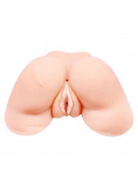 Телесная вибровагина Julie с 2 рабочими отверстиями - Baile - в Ачинске купить с доставкой