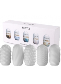 Набор из 5 мастурбаторов Hedy X5 Mixed - Svakom - в Ачинске купить с доставкой
