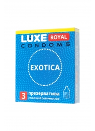 Текстурированные презервативы LUXE Royal Exotica - 3 шт. - Luxe - купить с доставкой в Ачинске