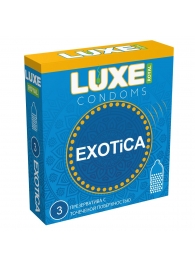 Текстурированные презервативы LUXE Royal Exotica - 3 шт. - Luxe - купить с доставкой в Ачинске