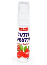 Гель-смазка Tutti-frutti со вкусом барбариса - 30 гр. - Биоритм - купить с доставкой в Ачинске