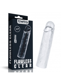 Прозрачная насадка-удлинитель Flawless Clear Penis Sleeve Add 1 - 15,5 см. - Lovetoy - в Ачинске купить с доставкой