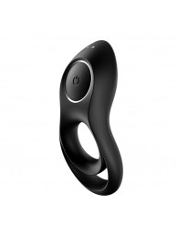 Черное эрекционное виброкольцо Legendary Duo - Satisfyer - в Ачинске купить с доставкой