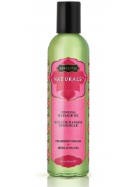 Массажное масло Naturals Strawberry Dreams с ароматом клубники - 236 мл. - Kama Sutra - купить с доставкой в Ачинске