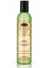 Массажное масло Naturals Vanilla Sandalwood с ароматом ванили и сандала - 236 мл. - Kama Sutra - купить с доставкой в Ачинске