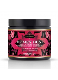 Пудра для тела Honey Dust Body Powder с ароматом клубники - 170 гр. - Kama Sutra - купить с доставкой в Ачинске