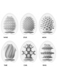 Набор из 6 мастурбаторов Tenga EGG IV с различным рельефом - Tenga - в Ачинске купить с доставкой