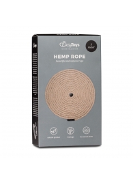 Пеньковая веревка для связывания Hemp Rope - 5 м. - Easy toys - купить с доставкой в Ачинске