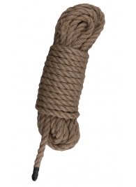 Пеньковая веревка для связывания Hemp Rope - 5 м. - Easy toys - купить с доставкой в Ачинске