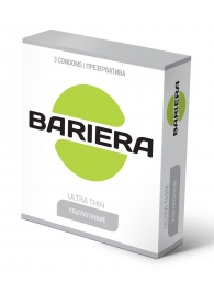 Ультратонкие презервативы Bariera Ultra Thin - 3 шт. - Bariera - купить с доставкой в Ачинске