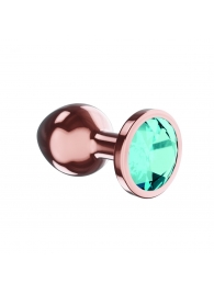 Пробка цвета розового золота с малиновым кристаллом Diamond Topaz Shine L - 8,3 см. - Lola Games - купить с доставкой в Ачинске