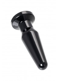 Черная анальная втулка Gemini β - 12,3 см. - POPO Pleasure