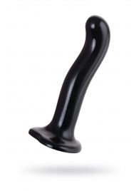 Черный стимулятор для пар P G-Spot Dildo Size M - 18 см. - Strap-on-me - в Ачинске купить с доставкой