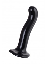 Черный стимулятор для пар P G-Spot Dildo Size M - 18 см. - Strap-on-me - в Ачинске купить с доставкой