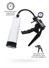 Прозрачная механическая помпа для пениса Viggo - Sexus - в Ачинске купить с доставкой