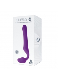 Лиловый безремневой страпон Queens M - Adrien Lastic - купить с доставкой в Ачинске