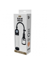 Прозрачная вакуумная помпа с манометром Deluxe Penis Pump - Dream Toys - в Ачинске купить с доставкой