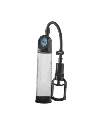 Прозрачная вакуумная помпа с манометром Deluxe Penis Pump - Dream Toys - в Ачинске купить с доставкой