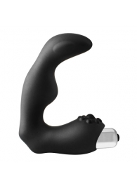 Черный вибромассажер простаты FantASStic Vibrating Prostate Massager - 11,3 см. - Dream Toys - в Ачинске купить с доставкой