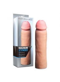 Телесная фаллическая насадка на пенис Magnum Xtender - 23 см. - Blush Novelties - в Ачинске купить с доставкой