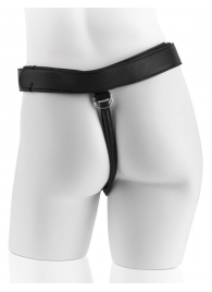Страпон с телесной насадкой 7  Uncut with Strap on Harness - 18 см. - Pipedream - купить с доставкой в Ачинске