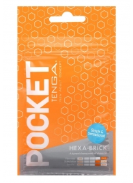 Карманный мастурбатор HEXA-BRICK - Tenga - в Ачинске купить с доставкой