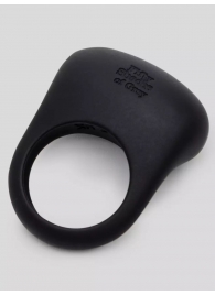 Черное эрекционное виброкольцо Sensation Rechargeable Vibrating Love Ring - Fifty Shades of Grey - в Ачинске купить с доставкой