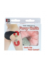 Металлические наручники с розовой меховой опушкой METAL HANDCUFF WITH PLUSH PINK - Dream Toys - купить с доставкой в Ачинске