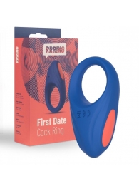 Синее эрекционное кольцо RRRING First Date Cock Ring - FeelzToys - в Ачинске купить с доставкой