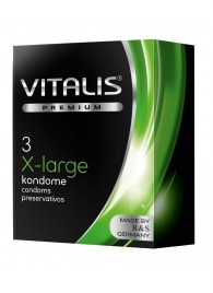 Презервативы увеличенного размера VITALIS PREMIUM x-large - 3 шт. - Vitalis - купить с доставкой в Ачинске