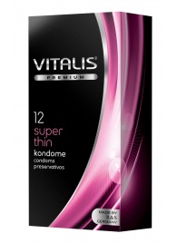 Ультратонкие презервативы VITALIS PREMIUM super thin - 12 шт. - Vitalis - купить с доставкой в Ачинске