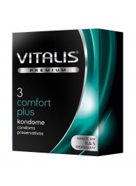 Контурные презервативы VITALIS PREMIUM comfort plus - 3 шт. - Vitalis - купить с доставкой в Ачинске