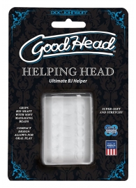 Прозрачный мастурбатор HELPING HEAD - Doc Johnson - в Ачинске купить с доставкой