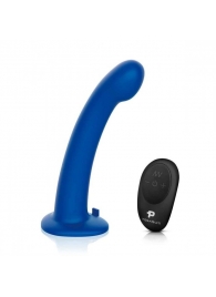 Синяя насадка Remote Control P-Spot G-Spot с черными трусиками - 20 см. - Pegasus - купить с доставкой в Ачинске