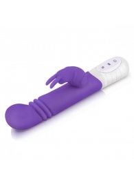 Фиолетовый массажер для G-точки Slim Shaft thrusting G-spot Rabbit - 23 см. - Rabbit Essentials