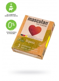 Экологически чистые презервативы Masculan Organic - 3 шт. - Masculan - купить с доставкой в Ачинске