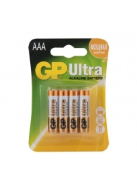 Батарейки алкалиновые GP Ultra Alkaline 24А AАA/LR03 - 4 шт. - Элементы питания - купить с доставкой в Ачинске