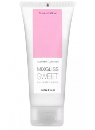 Смазка на водной основе Mixgliss Sweet с ароматом бабл-гам - 70 мл. - Mixgliss - купить с доставкой в Ачинске