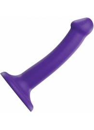 Фиолетовый фаллоимитатор-насадка Strap-On-Me Dildo Dual Density size S - 17 см. - Strap-on-me - купить с доставкой в Ачинске