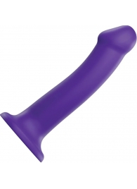 Фиолетовый фаллоимитатор-насадка Strap-On-Me Dildo Dual Density size L - 19 см. - Strap-on-me - купить с доставкой в Ачинске