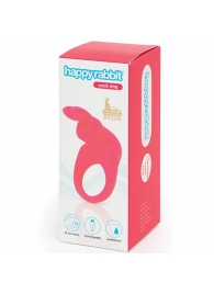 Розовое эрекционное виброкольцо Happy Rabbit Rechargeable Rabbit Cock Ring - Happy Rabbit - в Ачинске купить с доставкой