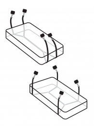 Фиксаторы для кровати WRAPAROUND MATTRESS RESTRAIN - Pipedream - купить с доставкой в Ачинске