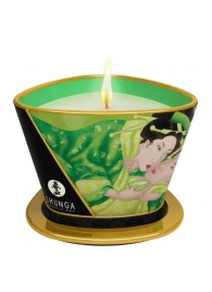 Массажная свеча Exotic Green Tea с ароматом зелёного чая - 170 мл. - Shunga - купить с доставкой в Ачинске