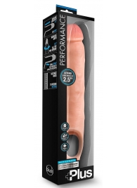 Телесная насадка-удлинитель 11.5 Inch Silicone Cock Sheath Penis Extender - 29,2 см. - Blush Novelties - в Ачинске купить с доставкой