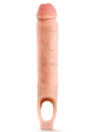 Телесная насадка-удлинитель 11.5 Inch Silicone Cock Sheath Penis Extender - 29,2 см. - Blush Novelties - в Ачинске купить с доставкой