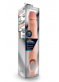 Телесная насадка на пенис 11.5 Inch Cock Sheath Penis Extender - 29,2 см. - Blush Novelties - в Ачинске купить с доставкой