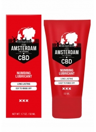 Пролонгирующий лубрикант Numbing CBD from Amsterdam - 50 мл. - Shots Media BV - купить с доставкой в Ачинске