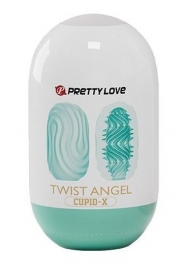 Бирюзовый мастурбатор-яйцо Twist Angel - Baile - в Ачинске купить с доставкой